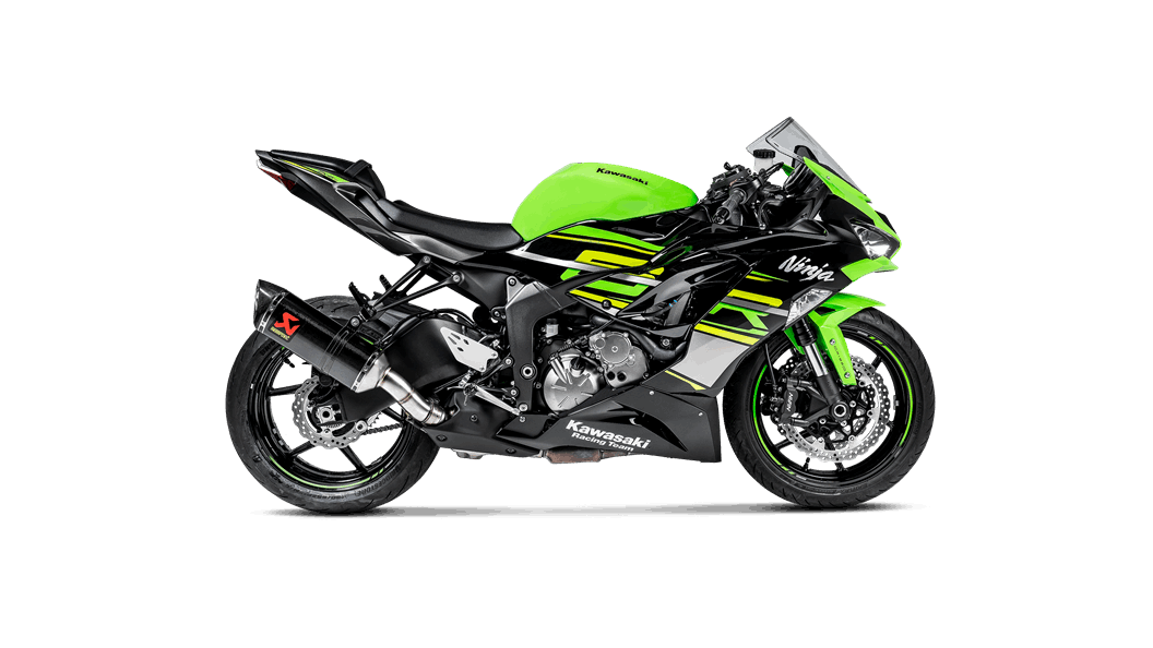 Second image of AKRAPOVIC Kawasaki ZX636 Slip On Carbon Racing Line