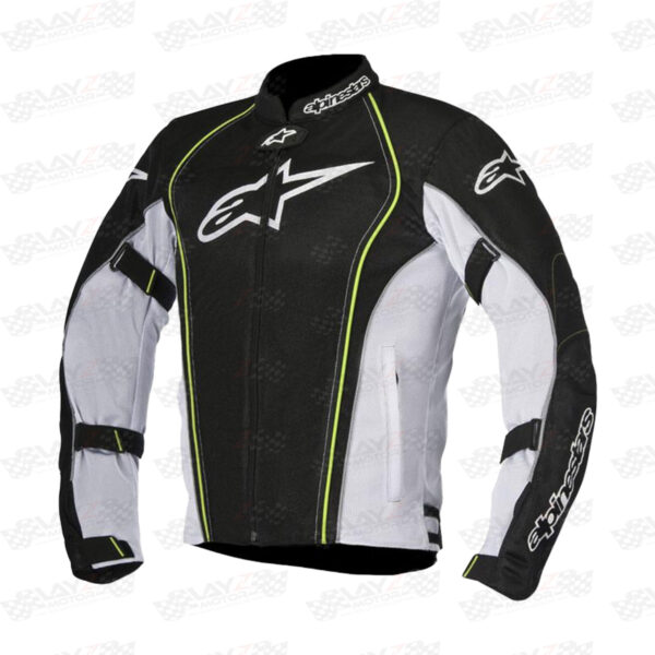 Second image of ALPINESTARS Bonneville Air Jacket | Black White Yellow, XL