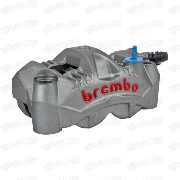 Brembo Front Brake Radial Calipers Monobloc GP4-RS 108mm Right Only, Grey Red Logo
