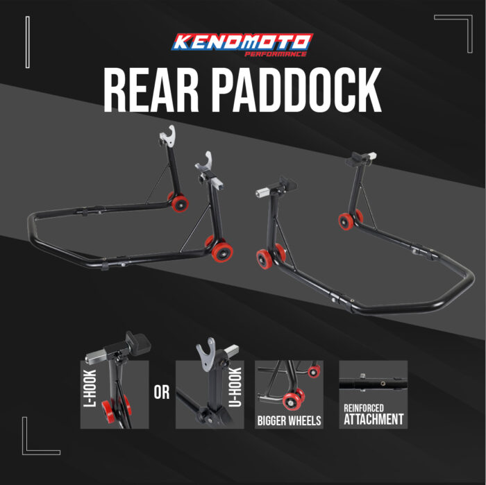 Kendmoto Universal Rear Paddock Black