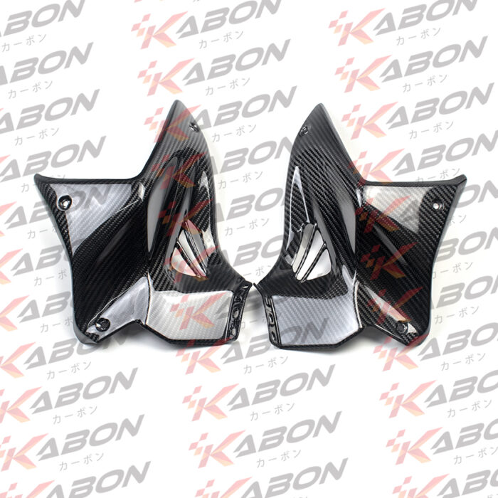 KABON X KAWASAKI H2 FRONT SIDE TANK PANEL COOLER DRY CARBON