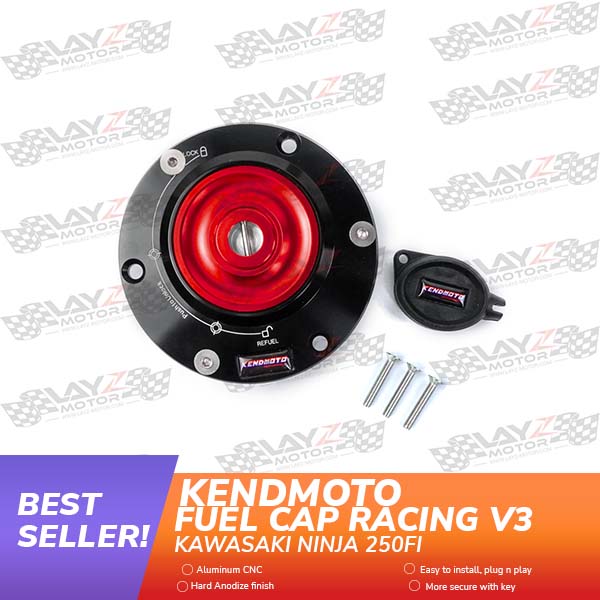 Second image of KENDMOTO Fuel Cap Racing Kawasaki Ninja 250 Fi