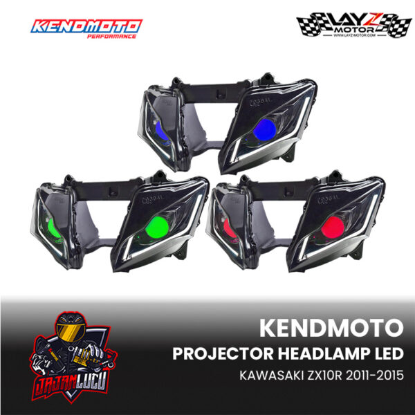 Kendmoto LED Headlamp Projector Kawasaki ZX10R 2011-2015