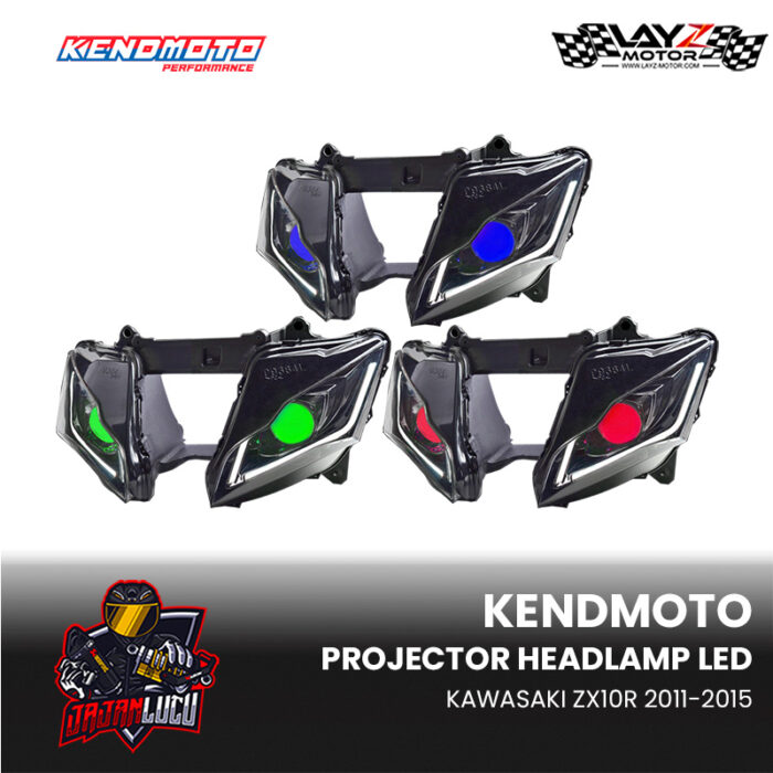 Kendmoto LED Headlamp Projector Kawasaki ZX10R 2011-2015