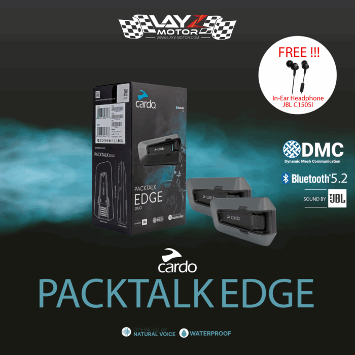 Cardo Packtalk Edge Duo - Bluetooth Intercom