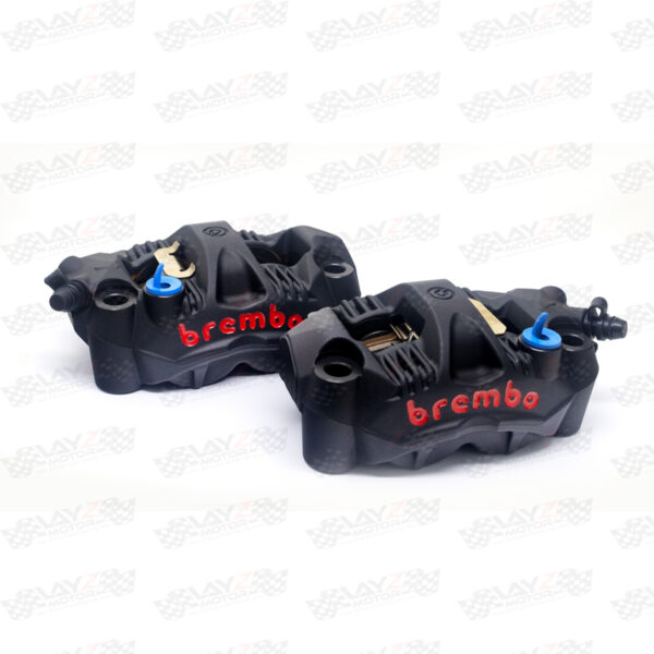 Brembo Front Brake Radial Calipers Monobloc GP4-RS 108mm, Black-Red Logo