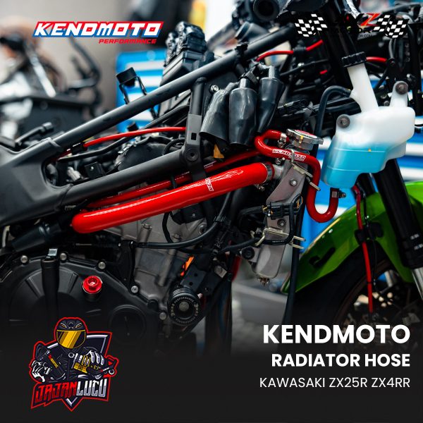Second image of Kendmoto Radiator Hose Selang Radiator Silicone - Kawasaki ZX25R ZX4RR